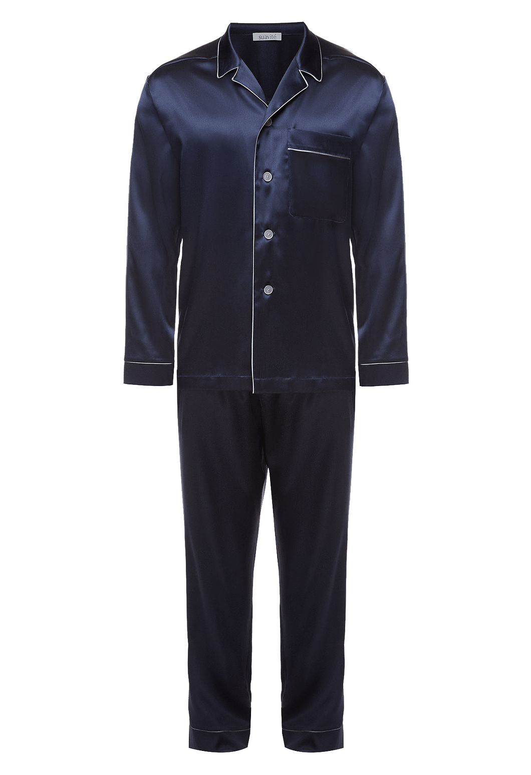 Пижама (рубашка, брюки) Suavite pajamas-men397-blu-1-3-11