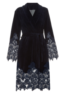 Короткий халат Suavite lace-short-robe-slp99-19-blu-marielle-w