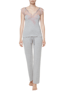 Пижама (топ, брюки) Suavite pajamas-long-set-slp41-19-g-deniz-w