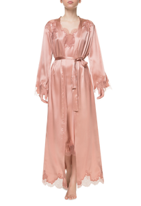 Халат длинный Suavite lace-long-robe-slp376-ex-b-anabel-w