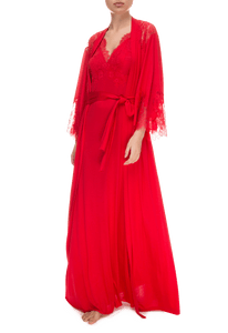 Халат длинный Suavite lace-long-robe-slp78-19-rd-aurora-w-1