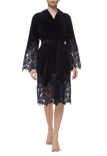 Короткий халат Suavite lace-short-robe-slp99-19-blu-marielle-w