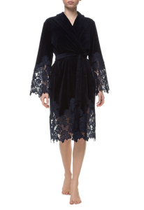 Короткий халат Suavite lace-short-robe-slp99-19-blu-marielle-w