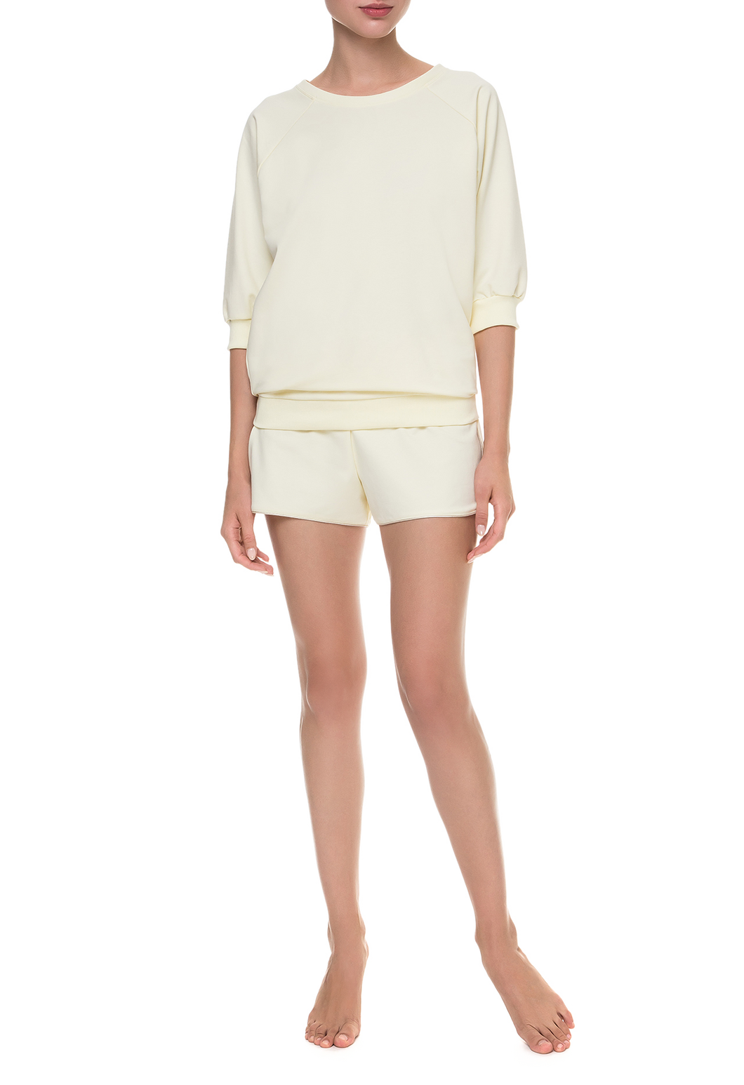 Костюм с шортами лимонный Suavite-HM363-SV-YL-64214-W