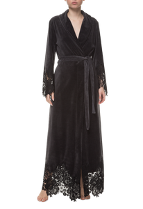 Длинный халат Suavite lace-long-robe-slp112-19-g-marielle-w