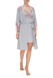 Халат Suavite lace-short-robe-slp86-19-g-deniz-w