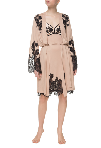 Короткий халат Suavite lace-short-robe-slp88-19-b-jacqueline-w