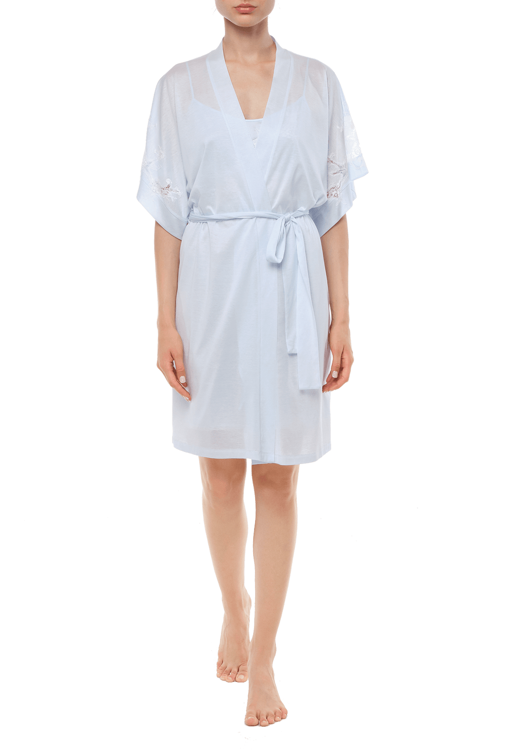 Короткий халат Suavite lace-short-robe-slp95-19-slblu-celeste-w