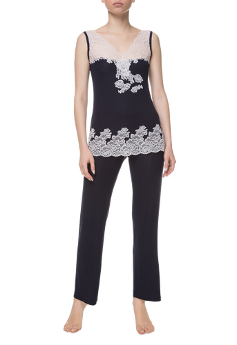 Пижама (топ, брюки) Suavite pajamas-long-set-slp43-19-blu-safina-w