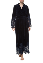 Длинный халат Suavite lace-long-robe-slp106-19-blu-marielle-w