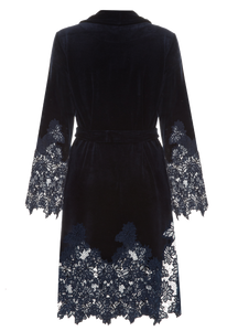 Короткий халат Suavite lace-short-robe-slp99-19-blu-marielle-w