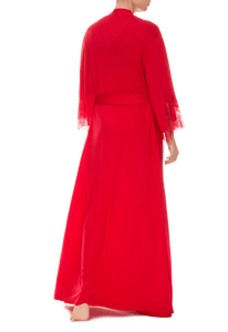 Халат длинный Suavite lace-long-robe-slp78-19-rd-aurora-w-1