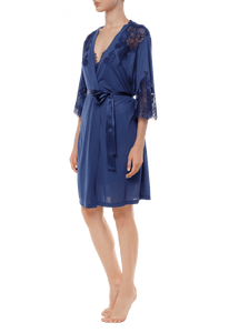 Короткий халат Suavite lace-short-robe-slp115-19-blu-noella-w