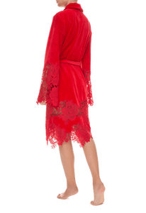 Халат короткий Suavite lace-short-robe-slp101-19-rd-marielle-w