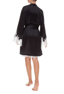 Халат Suavite lace-short-robe-hm333-sv-bl-natalie-w