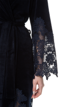 Короткий халат Suavite lace-short-robe-slp99-19-blu-marielle-w