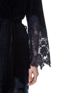 Короткий халат Suavite lace-short-robe-slp99-19-blu-marielle-w