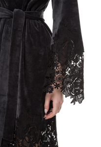 Короткий халат Suavite lace-short-robe-slp105-19-g-marielle-w