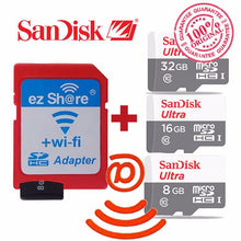 ez Share 8GB 16GB 32 GB Or Adapter WiFi SDHC card Class10 SD card Wireless camera