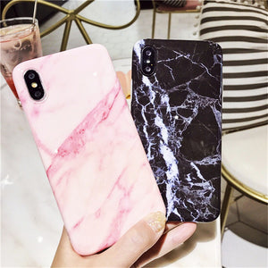 Cover for iPhone 6, 6 Plus, 6S, 6S Plus, 7, 7 Plus,8, 8Plus, X, with a picture of marble