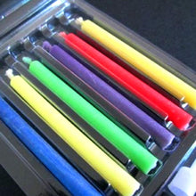 ColorFlame Candles with Colored Flames (6 per box, holders included)