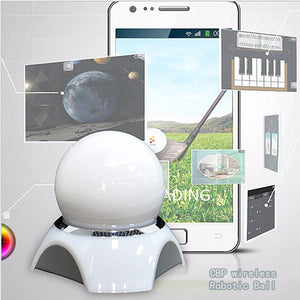 Smart LED ball, remotely controlled by a smartphone or tablet